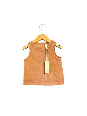 Quincy Mae Toddler Tank Top in Tan
